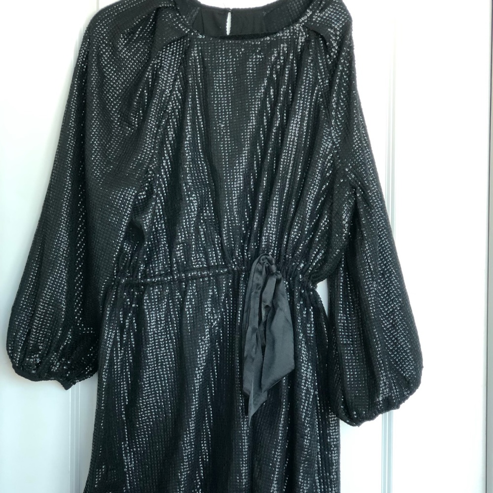 Black sequin dress